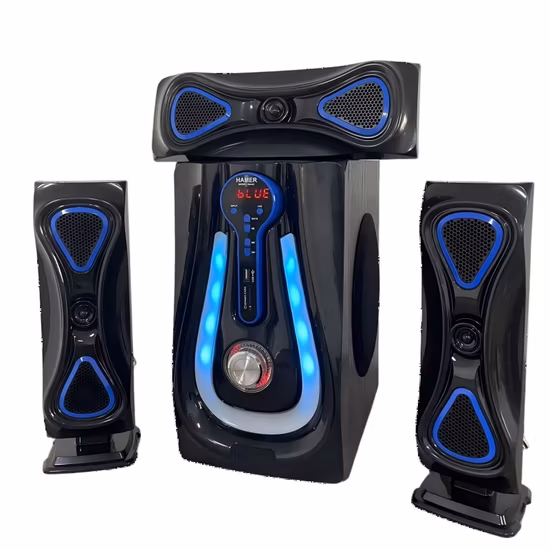 Alto-falante multimídia Tsaradia 5.1 Home Theater com rádio FM Bluetooth