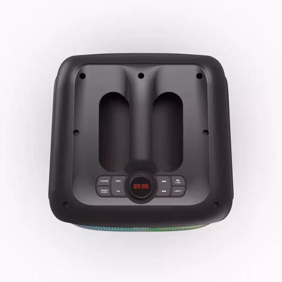 Carrinho de festa multimídia para exterior de 8 polegadas, alto-falante Bluetooth sem fio de karaokê